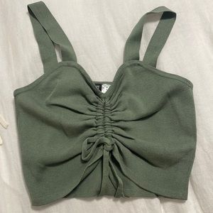 Green H&M knit crop top